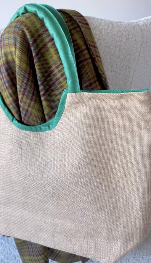 Torba od jute Nora zelena - Slika 2